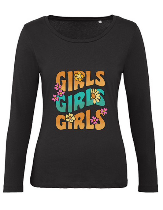 "Girls Girls Girls: Der Organic Inspire Pullover – Ein Statement für Stil, Freiheit und starke Mädels."