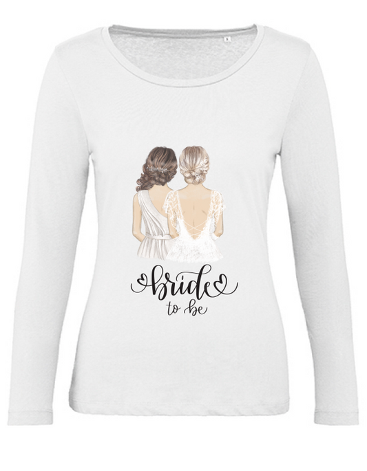 "Organic Inspire Bride to be Pullover: Ewige Eleganz für die zukünftige Braut."