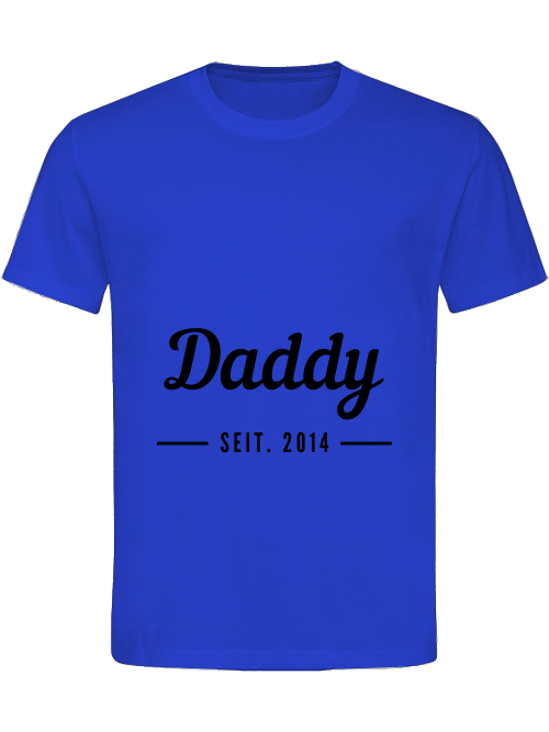 "Daddy seit 2014: Elegante T-Shirts für jede Gelegenheit"